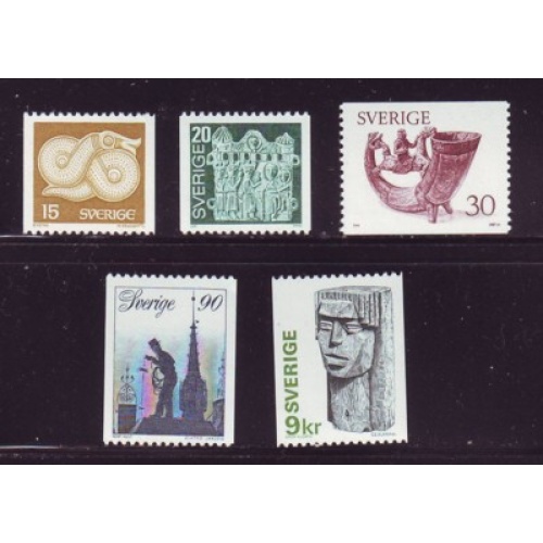 Sweden Sc 1173-77 1976 Art & Crafts stamp set mint NH