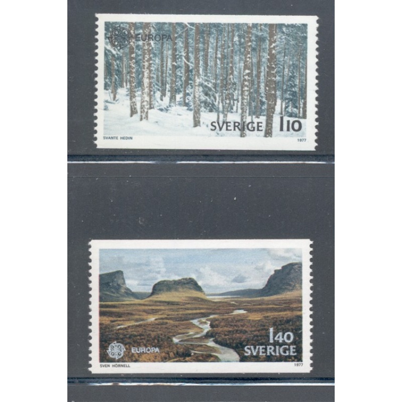 Sweden Sc 1210-1211 1977  Europa stamp set mint NH