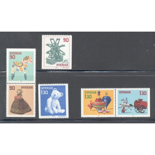 Sweden Sc 1265-70 1978 Christmas stamp set mint NH