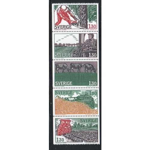 Sweden Sc 1280-1284 1979 The Seasons stamp set mint NH