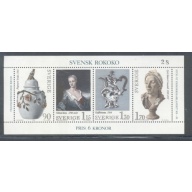 Sweden Sc  1298 1979 Swedish Rococo  stamp sheet  mint NH