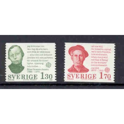 Sweden Sc 1324-1325 1980  Europa stamp set mint NH