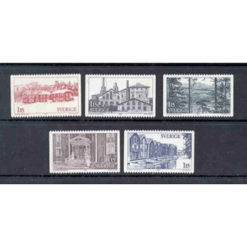 Sweden Sc 1326-30 1980 Halsingland Publicity stamp set mint NH