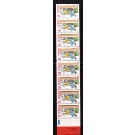 Sweden Sc 1338a 1980 Christmas Comic Characters stamp booklet pane mint NH