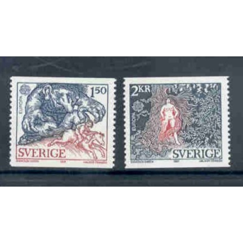 Sweden Sc 1352-1353 1981  Europa stamp set mint NH