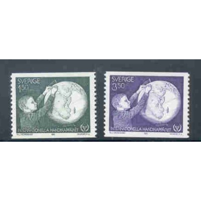 Sweden Sc 1354-55 1981 year of the Disabled stamp set mint NH