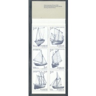Sweden Sc  1365a 1981 Sailboats stamp booklet  mint NH