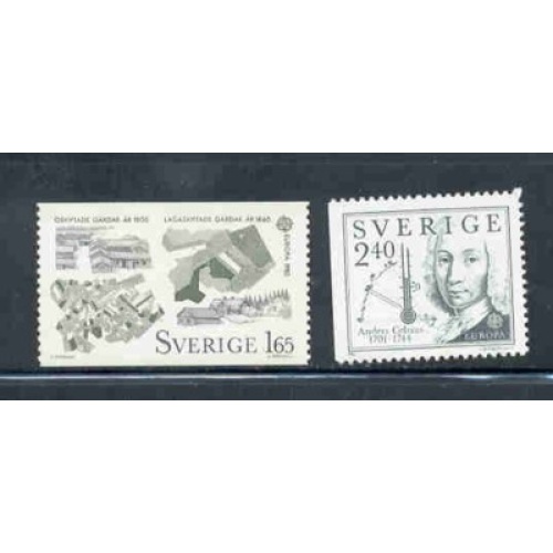 Sweden Sc 1401-1402 1982  Europa stamp set mint NH