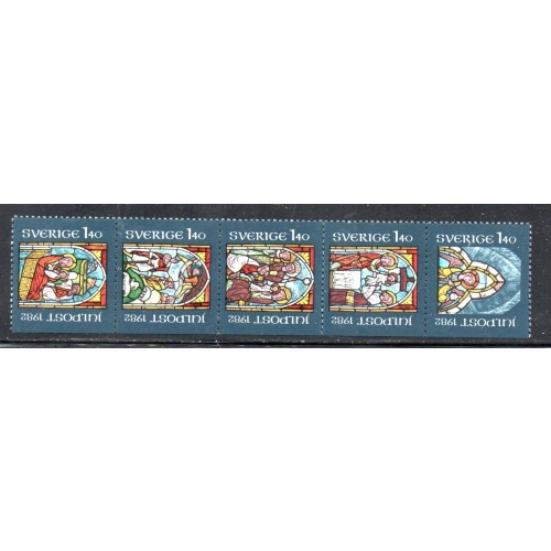 Sweden Sc  1420-1424 1982 Christmas stamp set mint NH