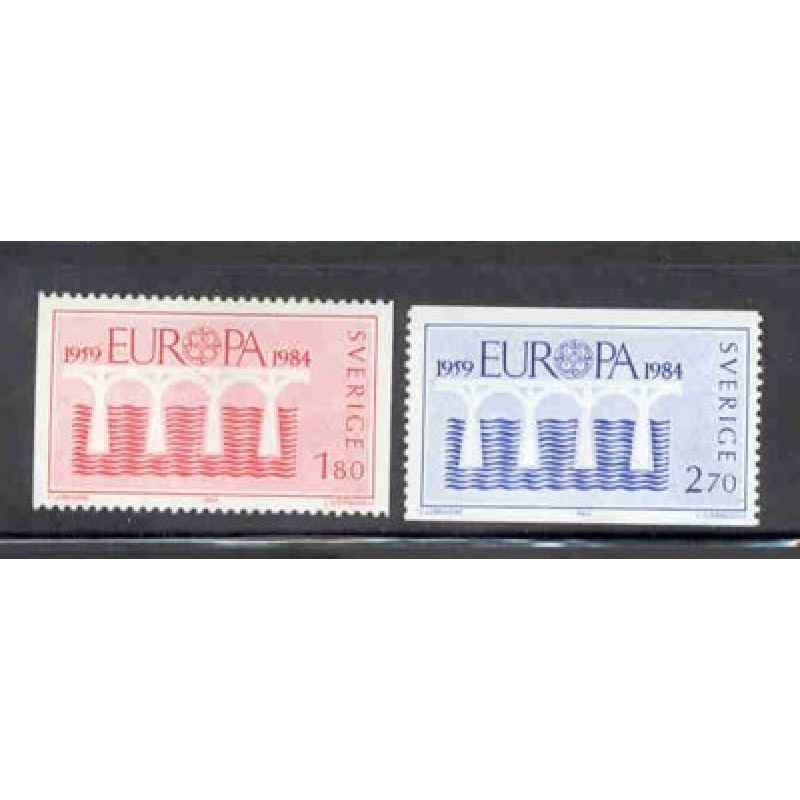 Sweden Sc 1486-1487 1984  Europa stamp set mint NH