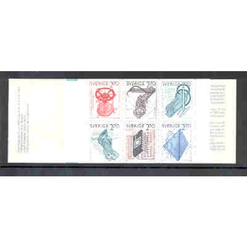 Sweden Sc 1501a Swedish Inventions stamp booklet  mint NH