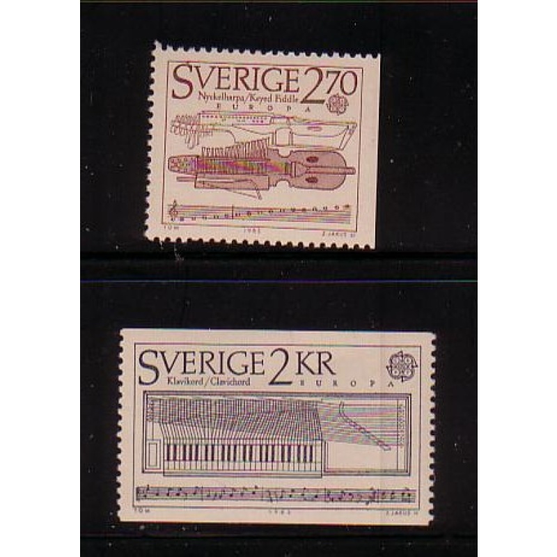 Sweden Sc 1532-1533 1985  Europa stamp set mint NH