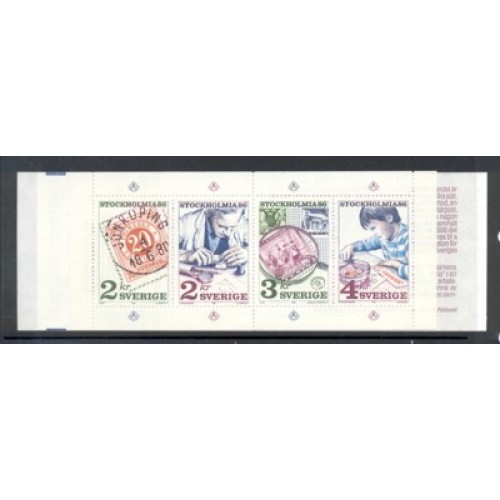 Sweden Sc  1588a 1986 STOCKHOLMIA 86 stamp booklet  mint NH
