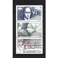 Sweden Sc 1643-45 1987 Famous Swedes mint NH
