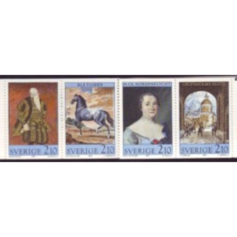 Sweden Sc 1646-49 1987 Gripsholm Castle stamp set mint NH