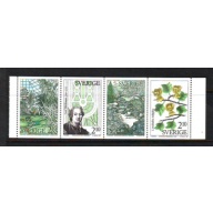Sweden Sc 1650-53 1987 Botanical Gardens stamp set mint NH