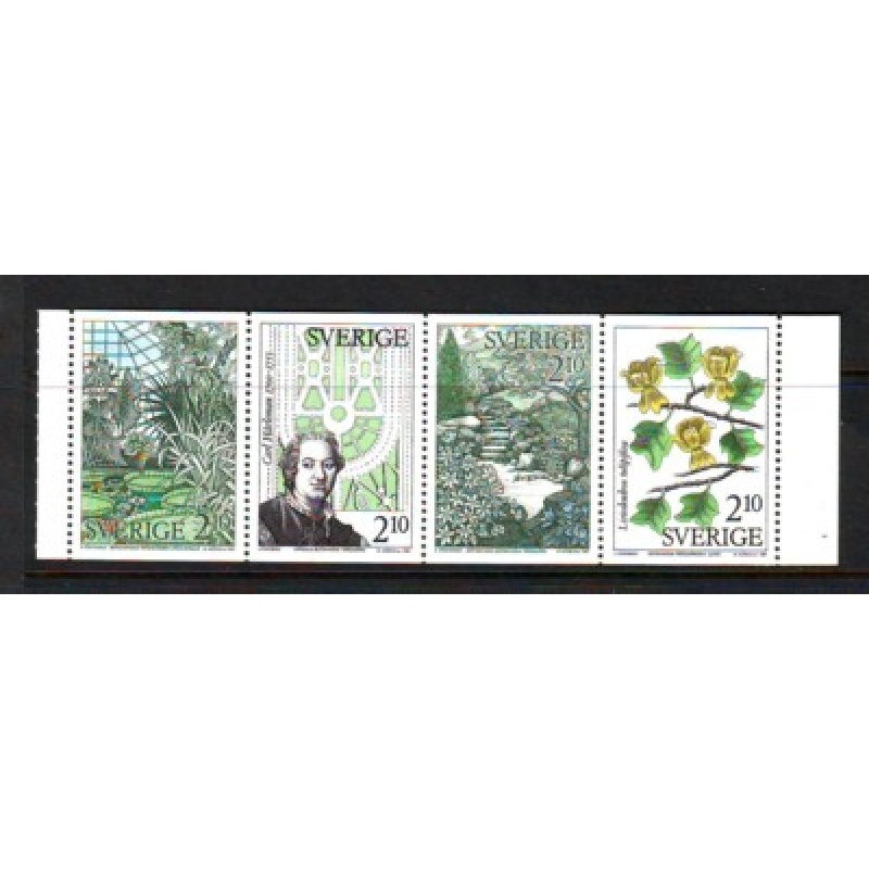Sweden Sc 1653a 1987 Botanical Gardens stamp booklet mint NH