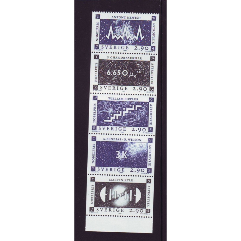 Sweden Sc  1665a 1987 Nobel Prize Physics stamp booklet  mint NH