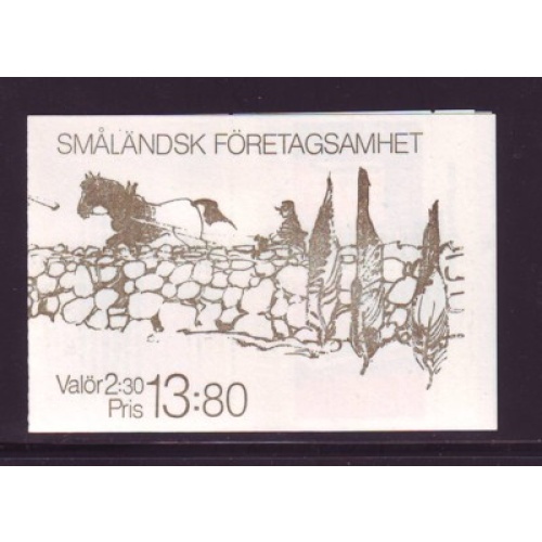 Sweden Sc 1760a 1989 Smaland Business' stamp booklet  mint NH