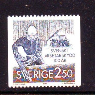 Sweden Sc 1809 1990 Industrial Safety stamp mint NH