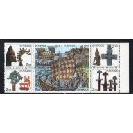 Sweden Sc 1801-1808 1990 Viking Heritage stamp set mint NH
