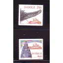 Sweden Sc 1829-1830 1990 Warship Wasa stamp set mint NH