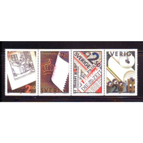 Sweden Sc 1837-1840 1990 Paper Production stamp set mint NH