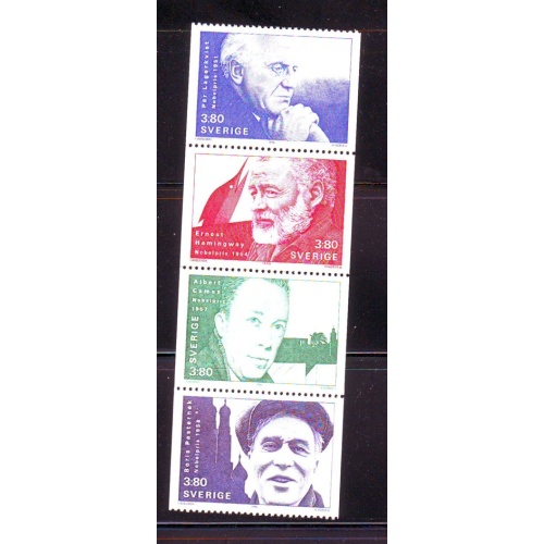 Sweden Sc 1851-1854 1990 Nobel Prize Winners stamp set mint NH