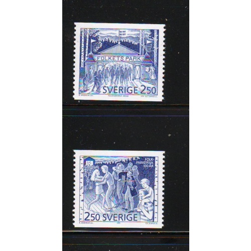 Sweden Sc 1889-1890 1991 Public Parks stamp set mint NH