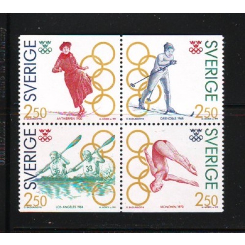 Sweden Sc 1894-1897 1991 Olympic Champions stamp set mint NH