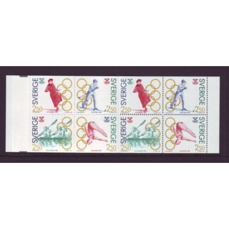 Sweden Sc 1897a 1991 Olympic Champions stamp booklet mint NH