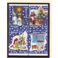 Sweden Sc 1910-1913 1991 Christmas stamp set  mint NH