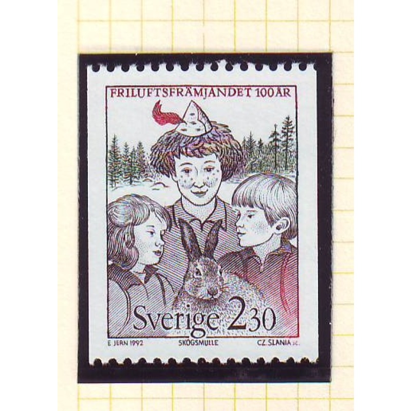 Sweden Sc 1918 1992 Outdoor Life Association stamp mint NH