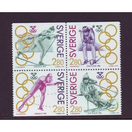 Sweden Sc 1937-1940 1992 Olympic Champions  stamp set mint NH