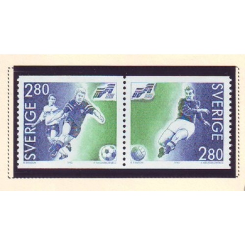 Sweden Sc 1941-1942 1992 Soccer Championships stamp set mint NH