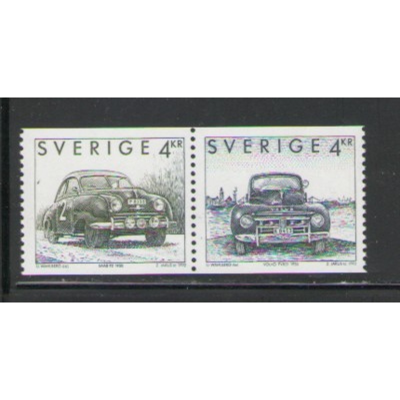 Sweden Sc 1973-1974 1992 1950 Cars  stamp set mint NH