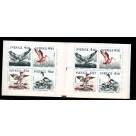 Sweden Sc 1978a 1992 Baltic Birds stamp booklet mint NH