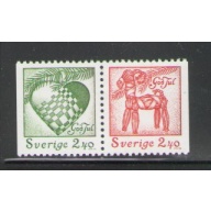 Sweden Sc  2038-2039 1993 Christmas stamp set mint NH