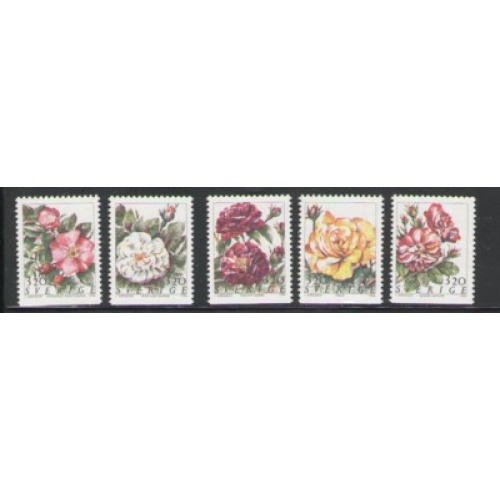 Sweden Sc 2071-2075 1994 Roses stamp set mint NH