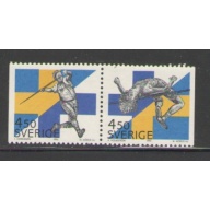Sweden Sc 2091-2092 1994 Finland- Sweden Track meet stamp set mint NH