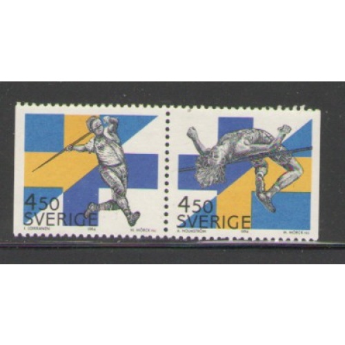 Sweden Sc 2091-2092 1994 Finland- Sweden Track meet stamp set mint NH