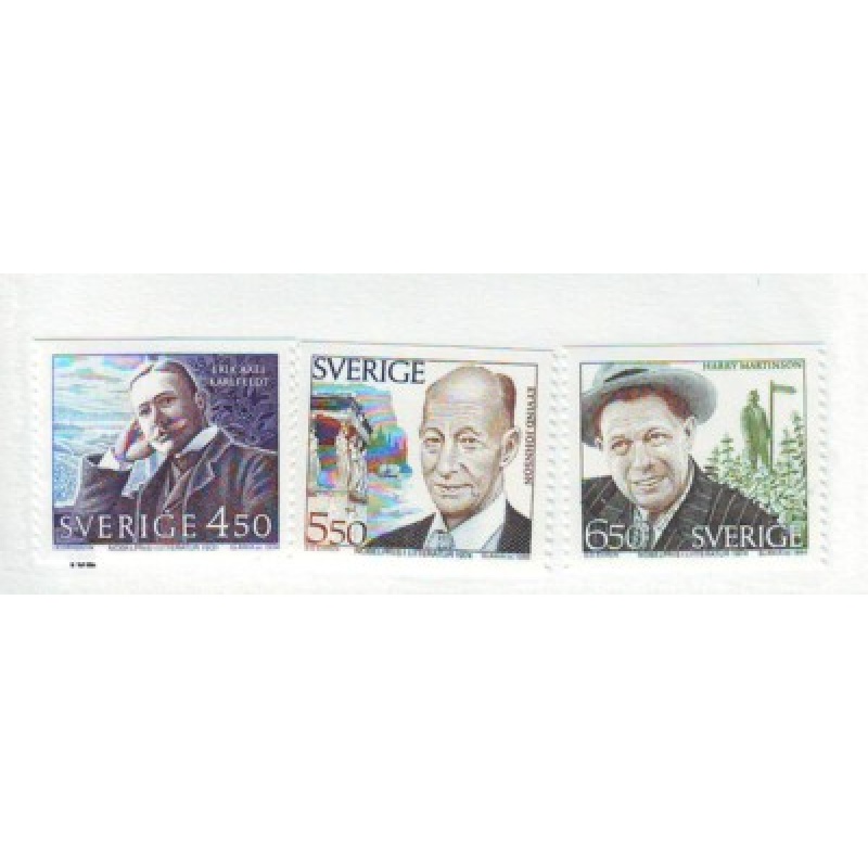 Sweden Sc 2102-2104 1994 Nobel Prize Winners stamp set mint NH