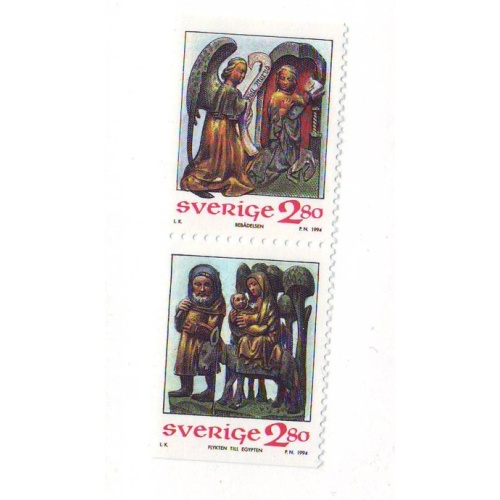 Sweden Sc 2105-2106 1994 Christmas stamp set mint NH