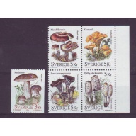 Sweden Sc 2186-2190 1996 Mushrooms stamp set mint NH