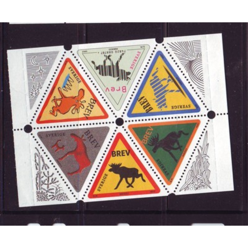 Sweden Sc  2245a 1997 Swedish Elk stamp booklet pane mint NH