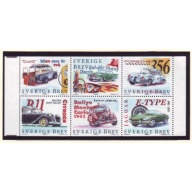 Sweden Sc  2253a 1997  Classic Cars stamp set mint NH