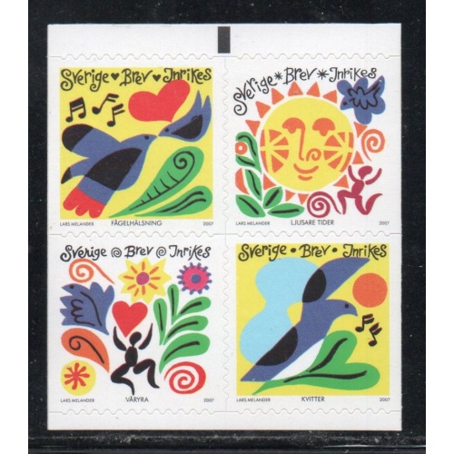 Sweden Sc  2551 2007 Spring stamp set mint NH