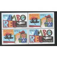 Sweden Sc 2558c 2007  Scouting Anniversary Booklet Pane mint NH