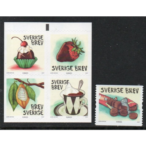 Sweden Sc 2566-2567 2007  Chocolate stamp set  mint NH