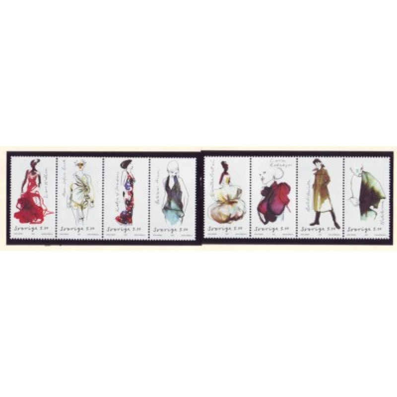 Sweden Sc 2568a-h 2007  Swedish Fashion stamp set  mint NH